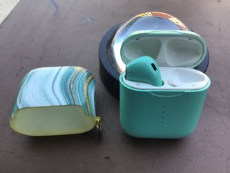 Apple Android Samsung Moto TCL iphone ipad ipod smartphone tablet bluetooth EARBUDS TEAL GREEN