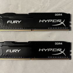 HyperX Fury 8 GB (2x4GB) DDR4 RAM.
