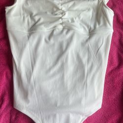 White Knitted Women'S Bodysuit
