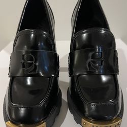 Karl Lagerfeld Paris Virna Black Patent Leather Women's Shoes Size 5.5