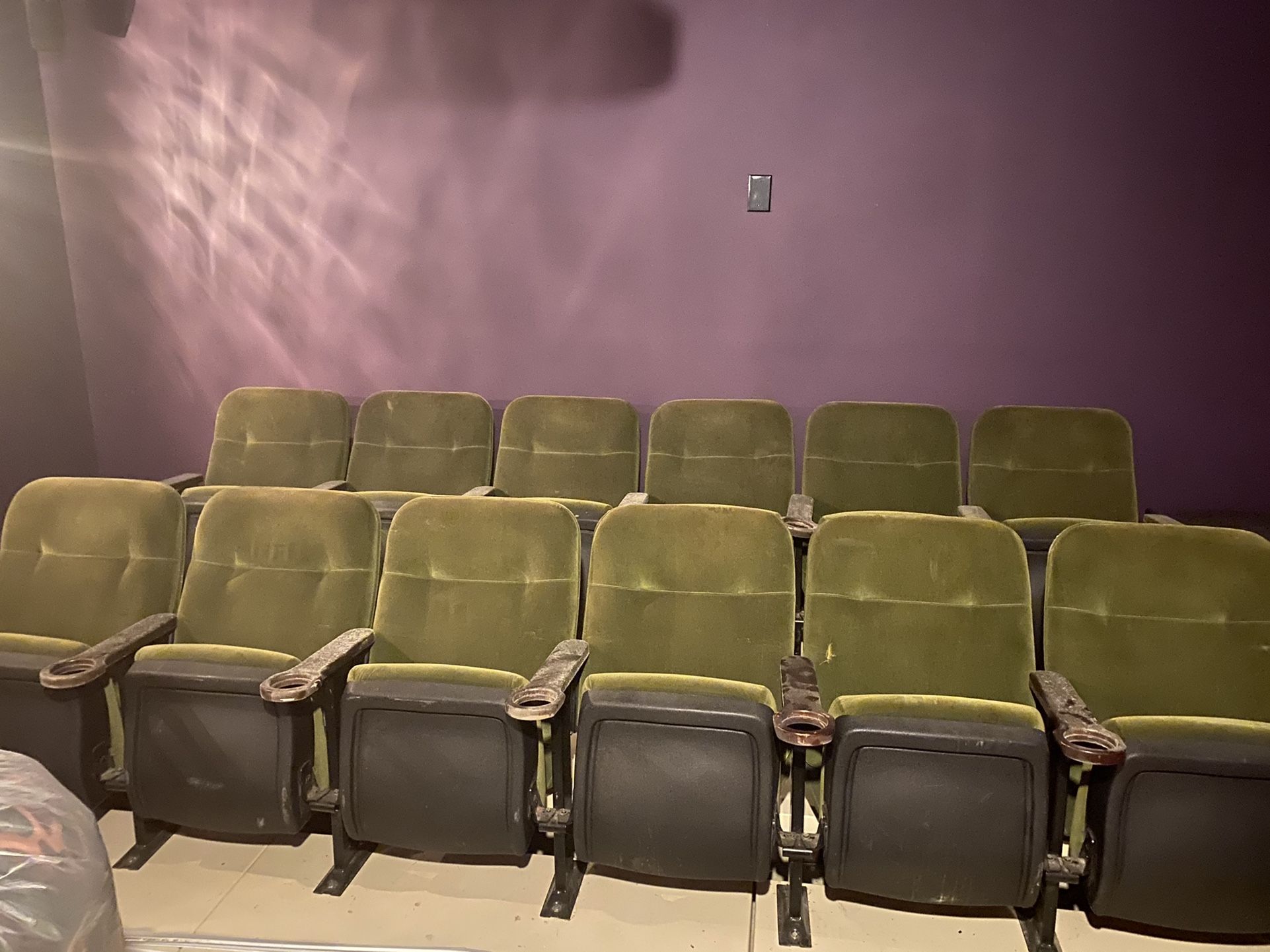 12 Vintage Theater Chairs