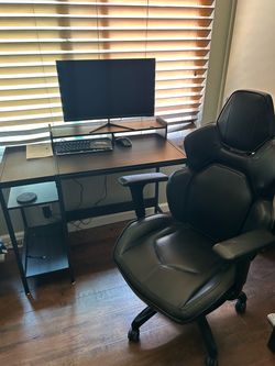 Gaming desk setup