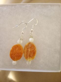 Handmade native sea shell earrings