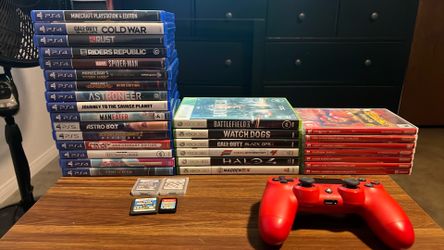 Video game for sale and ps4 controller