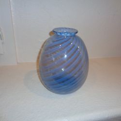  Avon Blue Glass Vase