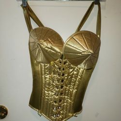 Madonna Style Corset Med Gold