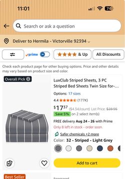 Twin Set of Sheets