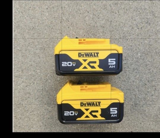 Dewalt 20v Batteries 5.0 Ah XR Brand New Price For Both