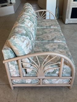 Vintage Rattan Sofabed