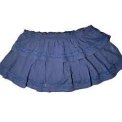 Skort Size L Navy Blue Skirt Layered Pull On