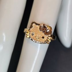 10k Hello Kitty Ring 
