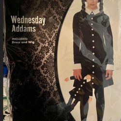SPIRIT HALLOWEEN COSTUME THE ADAMS FAMILY WEDNESDAY