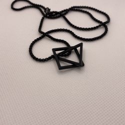 Square Triangle Necklace unisex