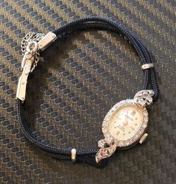 Ladies 14k Diamond Croton watch Running Stunning!