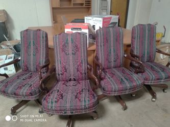 Chairs with fabric cover. brand new. set of 4