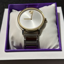 (Brand New) Movado Bold Mens Watch // Silver & Gold  