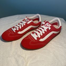 Vans Super Low Pro Unisex Shoe Red Size 9.5 Women's And 8 In Men's