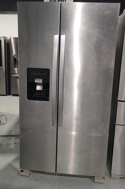 Whirlpool Side-by-Side Stainless Steel Fridge
