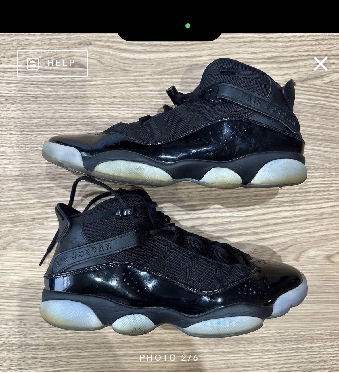 Air Jordan rings black ice size