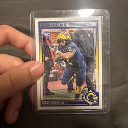 Blake Corum 2024 Panini Score Football Rookie Card