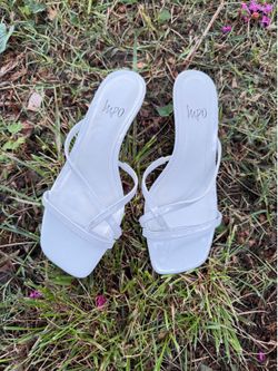 Impo white slip-on sandals
