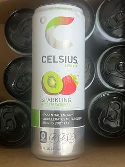 Case of 11 Celsius Sparkling Kiwi Strawberry Drinks