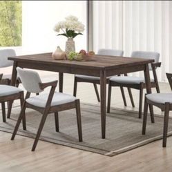 7-pc Dining Set Mid Century Modern Style