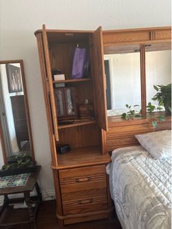 and built-in nightstands Bedroom set headboard with built-in nightstands