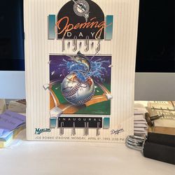Florida Marlins Program Opening Day
