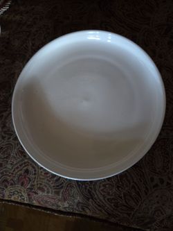 White Ceramic Dinner Plate