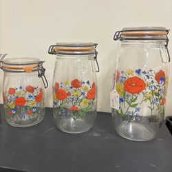 Vintage Glass Canisters