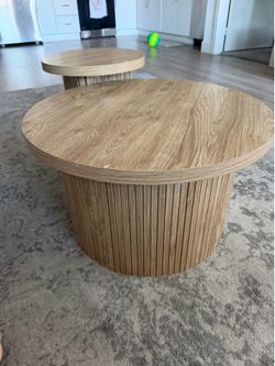 Round Coffee Table Set of 2