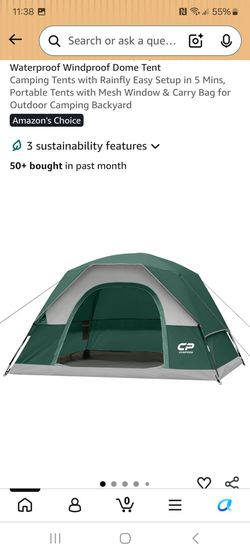 Campros camping tent for 2-4 persons only used 1 time