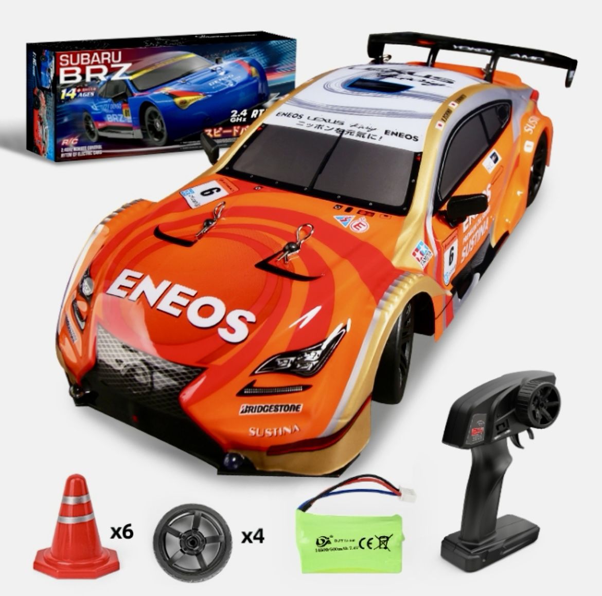 2.4G 1:16 4WD Drift RC Toy Car(Orange)