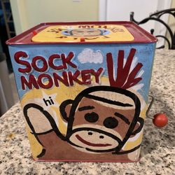 sock monkey Jack in the box