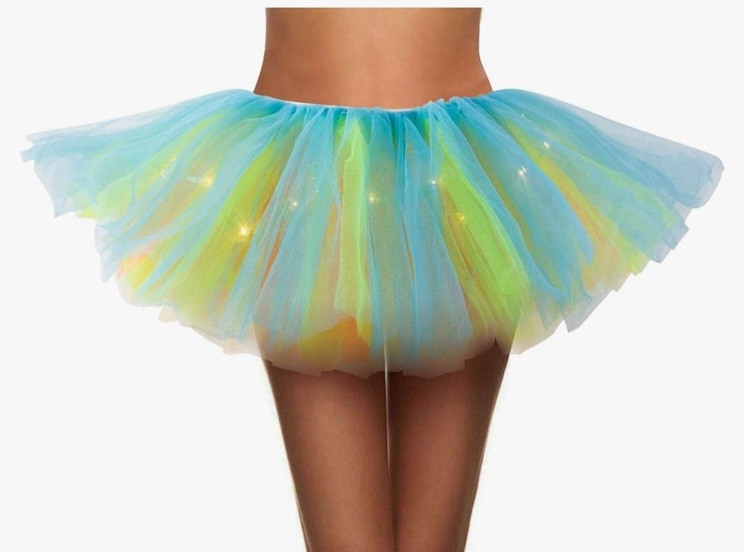 Simplicity Women's Classic 5 Layered Tulle Tutu Skirt