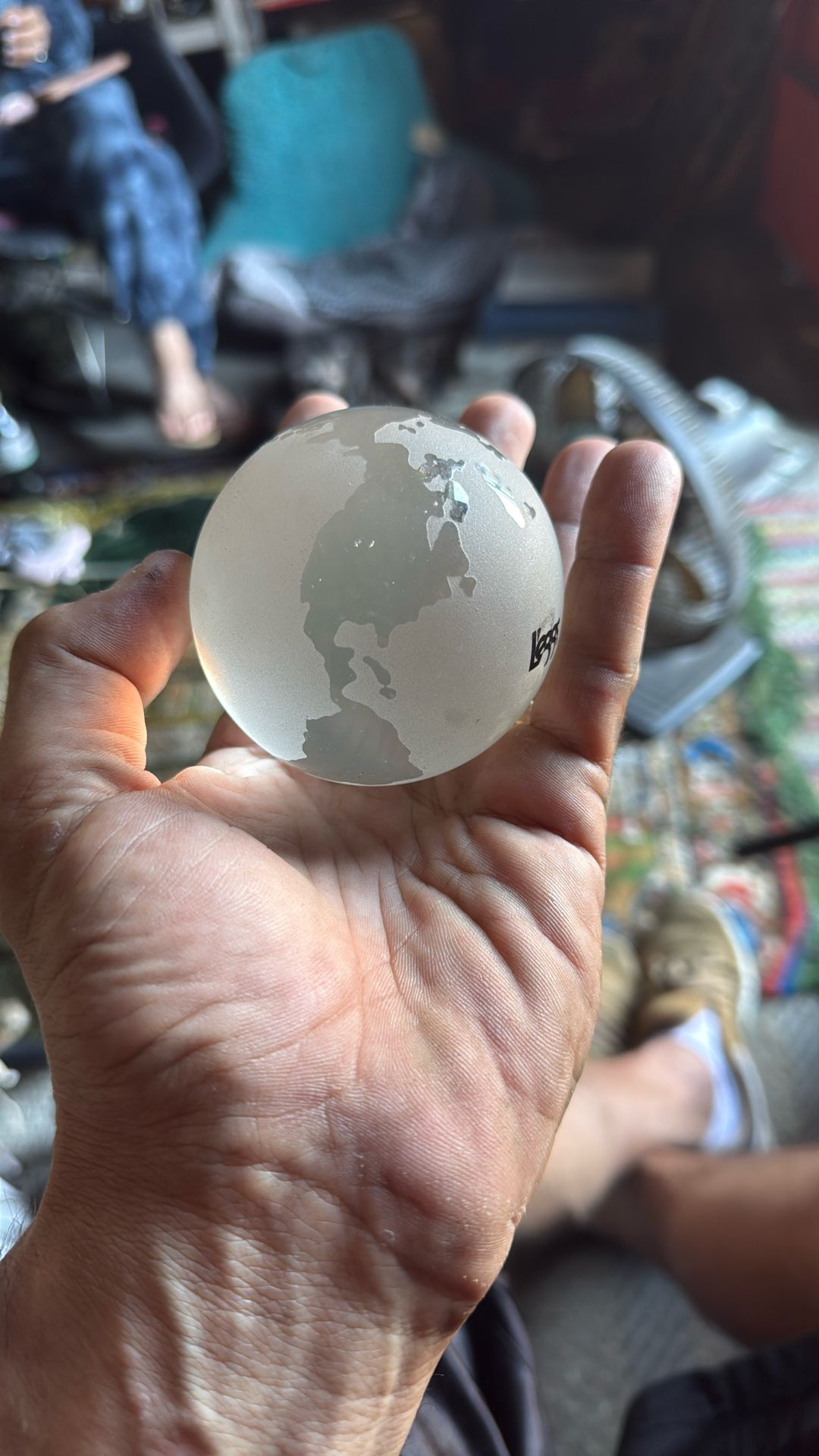 Glass Globe Paper Weight 