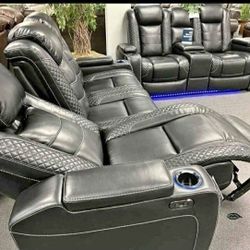Party Time Power Recliner Living Room Set By ASHLEY 