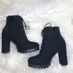 Teca Black Heel Boots 