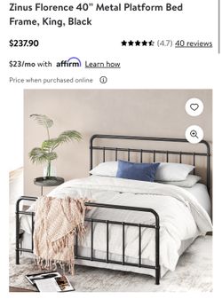 Metal Platform Bed King