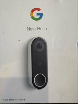Brand new, Google Nest Hello wired doorbell camera