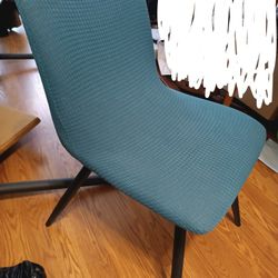 Teal Cushion Chair For Dining Room Study Room Office