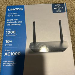 Linksys Dual Band Wifi 5 Router AC1000