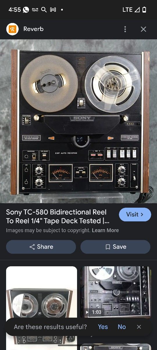 Music Items Reel To Reel Head 100 Watts Dbx Exspander