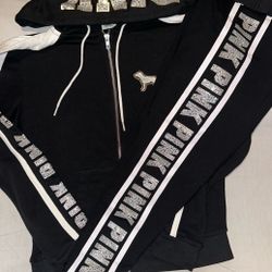 PINK VS hoodie & Legging Outfit