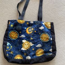 Celestial Moon Sun Tote Bag 