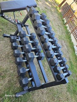 Dumbells Weights/Rack/Weight Bench