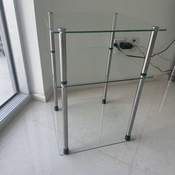 Glass End Table or Nightstand