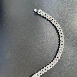 Authentic Cuban Lab Diamond Bracelet 7ct (Not moissanite or CZ)