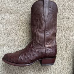 Tecovas genuine ostrich cowboy boots(the Wyatt)